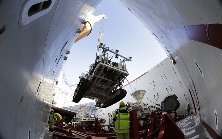 Seabed mining machinery Photo: Mike Smith