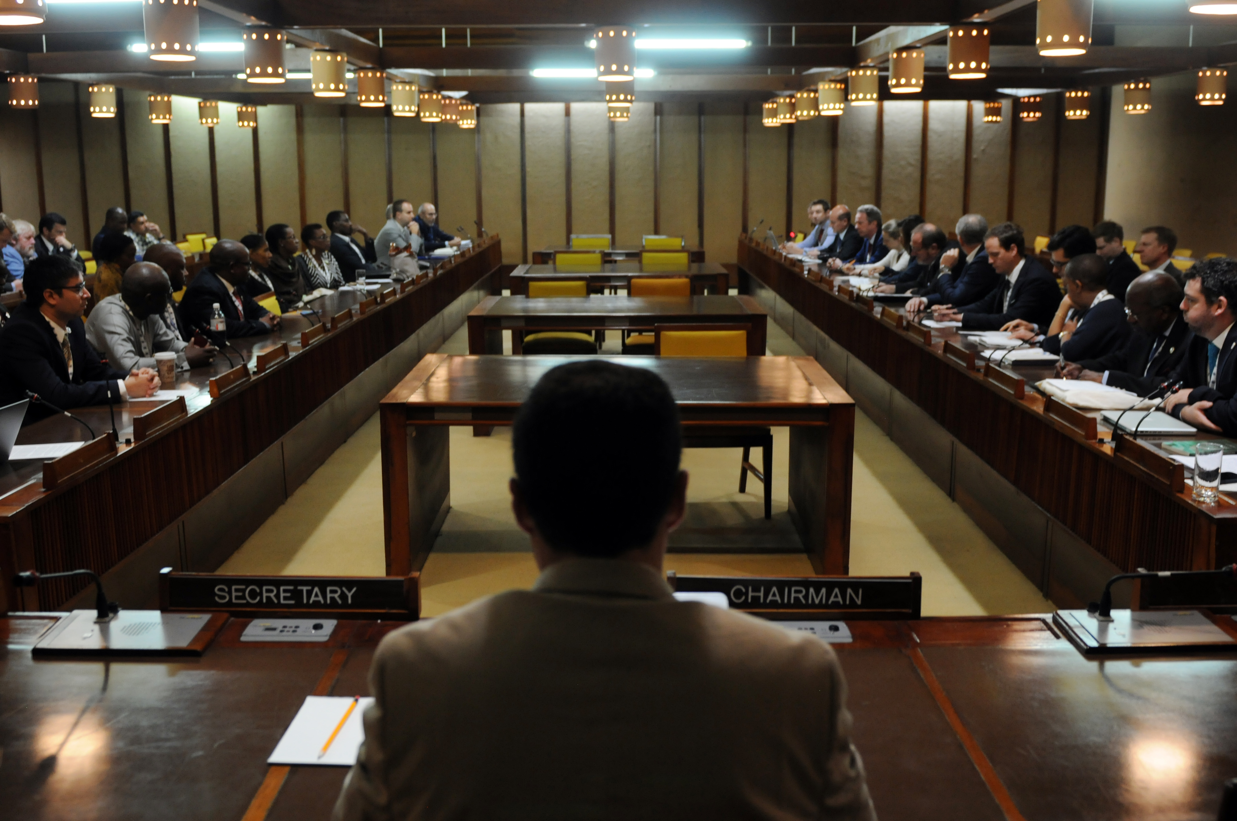 Delegates gather during an informal meeting. Photo courtesy ISA.