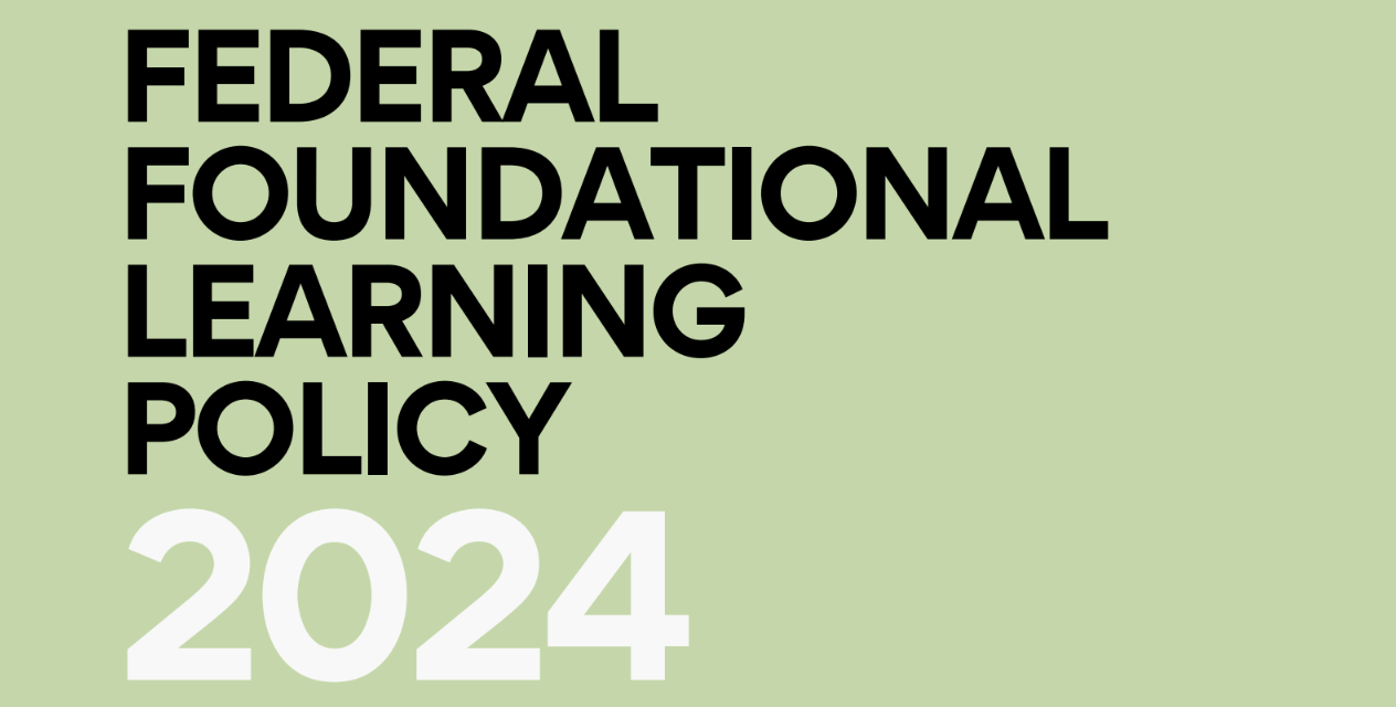 Federal Foundational Learning Policy 2024 Published (Part 2)